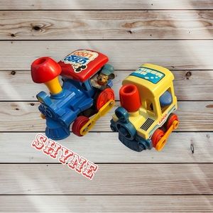 ☀️ 1982 Vintage Disney Train Toys  - Decent Condition- ☀️